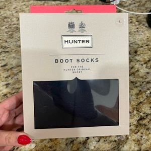 HUNTER boot socks. Never opened this box up. Brand new!